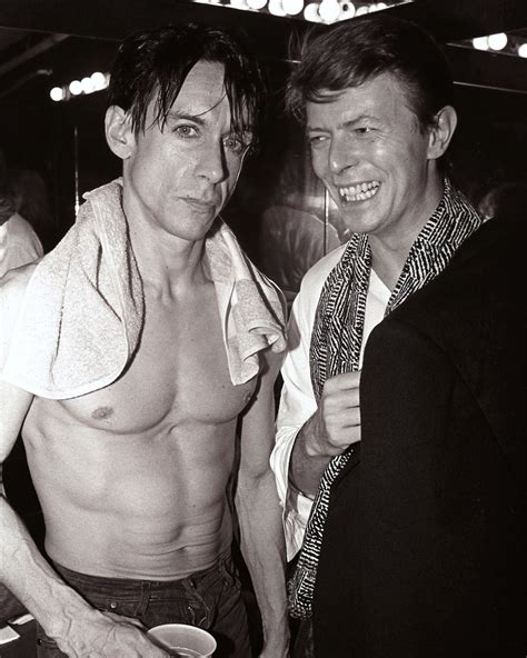 bowie and iggy pop.